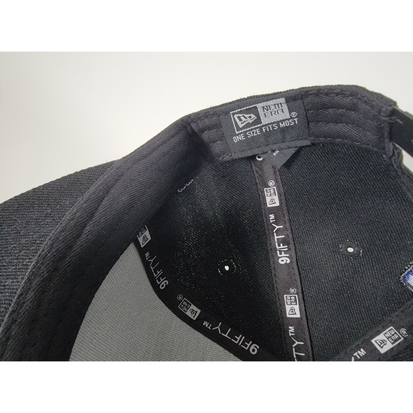 Los Angeles Dodgers Blackout New Era Adjustable Snapback Hat MLB Baseball Cap - Picture 7 of 7